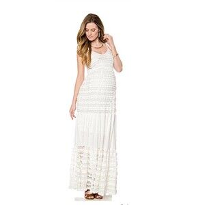 Hazel White Maxi Dress